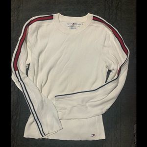 Tommy Hilfiger Sweater, old style, with stitched flag logo. Womens large
